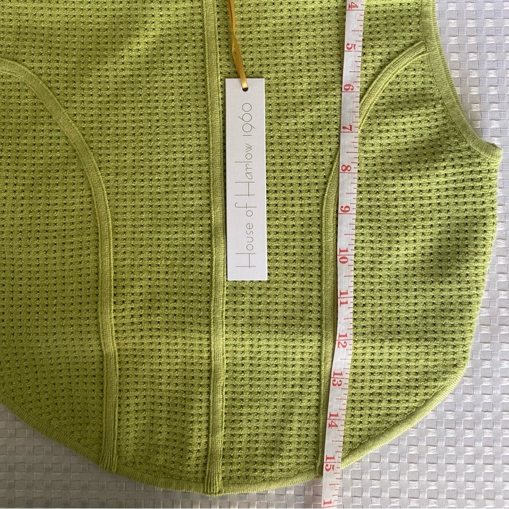 HOUSE OF HARLOW 1960 Green Knit Crop Top - Size S - Picture 7 of 10